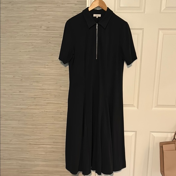Lafayette 148 New York Dresses & Skirts - Elegant Navy Dress Midi Dress, Size 14